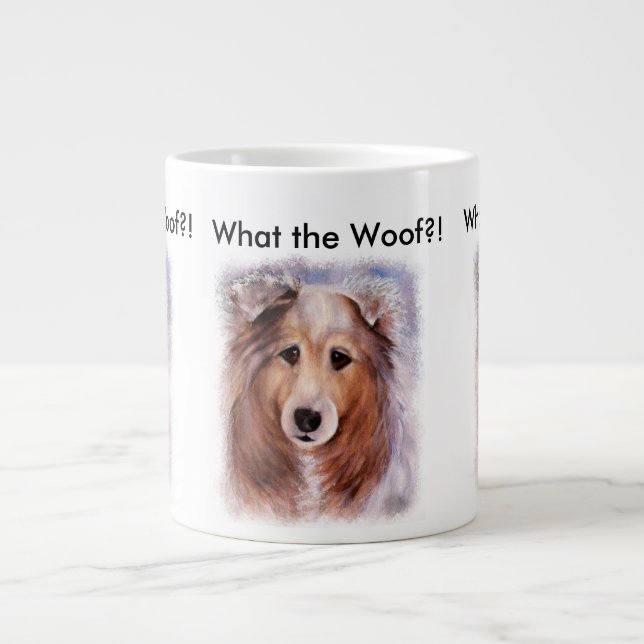 GORGEOUS COLLIE GIANT COFFEE MUG (Front)