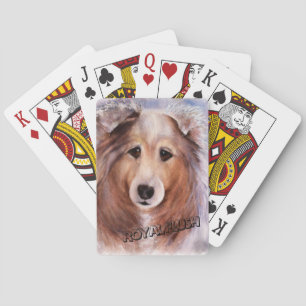 GORGEOUS COLLIE POKER CARDS