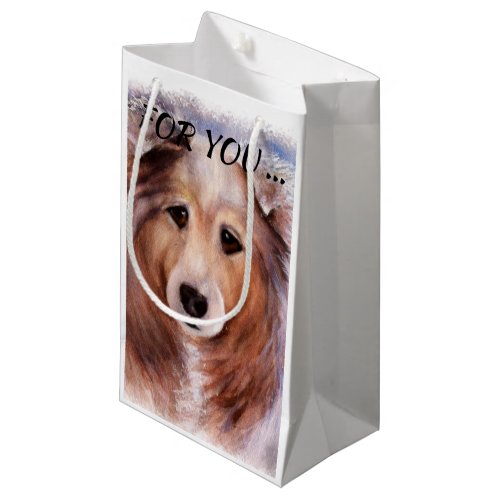 GORGEOUS COLLIE SMALL GIFT BAG