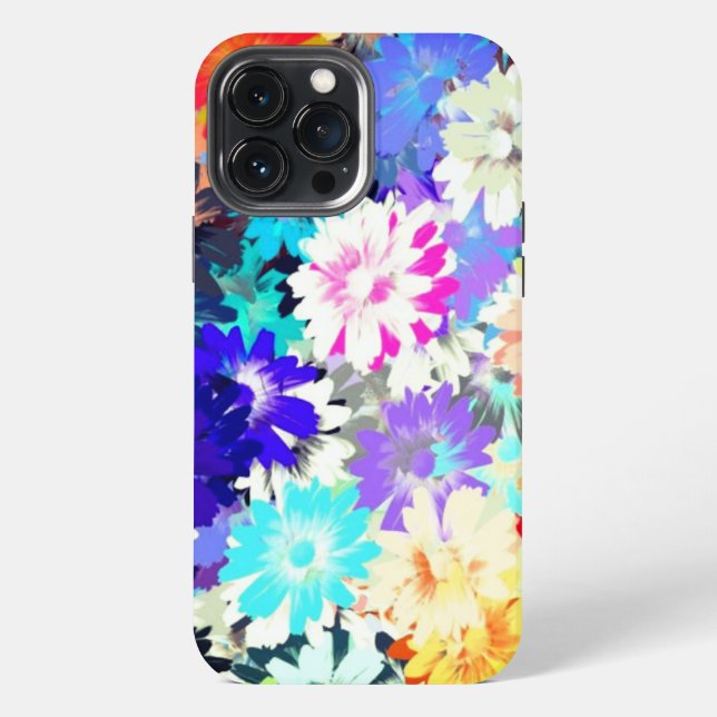 Gorgeous colored flowers  iphone case (Back)