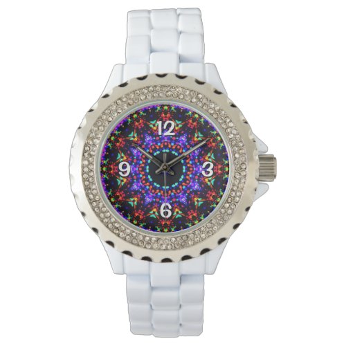Gorgeous Colorful Kaleidoscope Pattern Watch