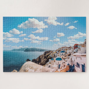 Gorgeous Colorful Santorini Jigsaw Puzzle