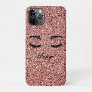 Gorgeous Cool Pink Faux Lashes iPhone 11 Pro Case