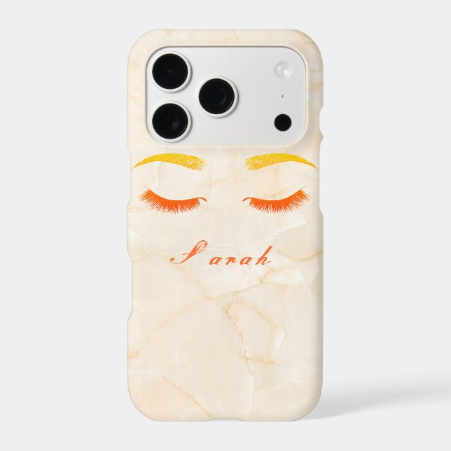 Gorgeous Cool  Yellow Marble Iphone Case (Back)