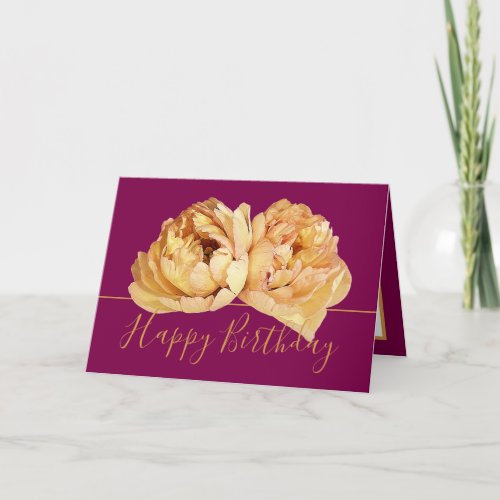 Gorgeous Cream Peony Chic Floral Bouquet Birthday