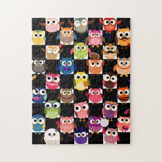 Gorgeous Custom Owl Jigsaw Puzzle (Vertical)