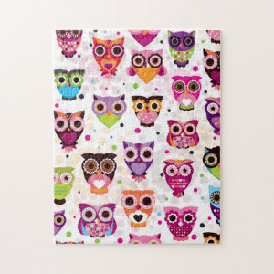 Gorgeous Custom Owl Jigsaw Puzzle