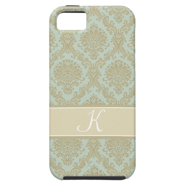 Gorgeous damask monogram design Case-Mate iPhone case (Back)