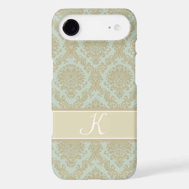 Gorgeous damask monogram design Case-Mate iPhone case (Back)