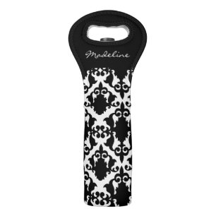 Gorgeous Damask Personalize Wine Bag