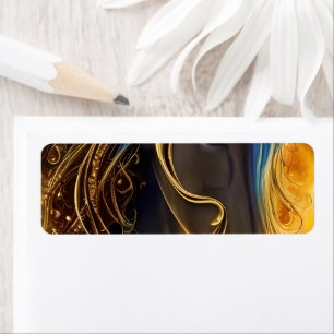 Gorgeous Dark Horse Triptych Label