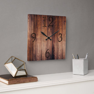 Gorgeous Dark Wood-look Wall Clock