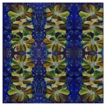 Gorgeous Delphinium  Flowers Hand-Painted Pattern Fabric