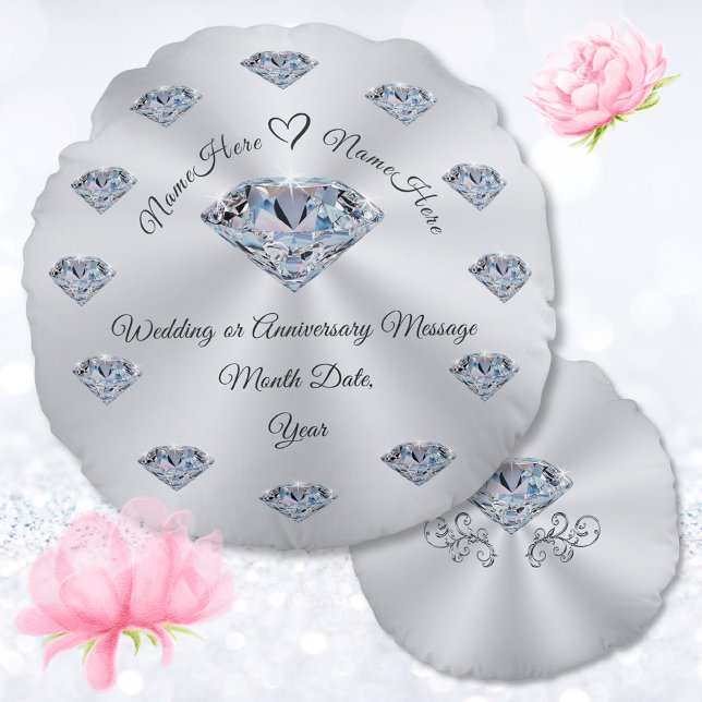 Gorgeous, Diamond, Personalized Wedding Pillow (Creator Uploaded)