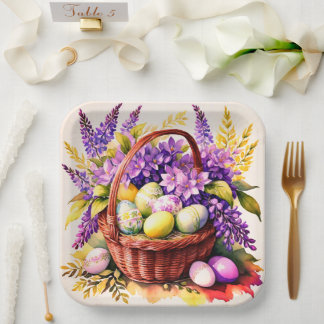 Gorgeous Easter paper plates