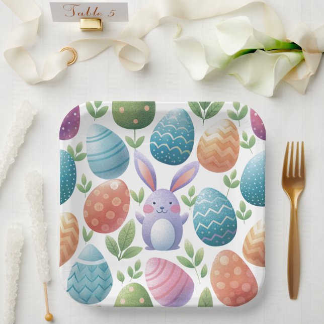 Gorgeous Easter paper plates (Wedding)