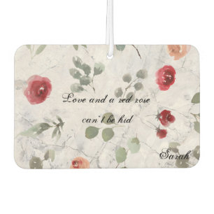 Gorgeous Elegant Marble Red Rose Case-Mate iPhone  Air Freshener