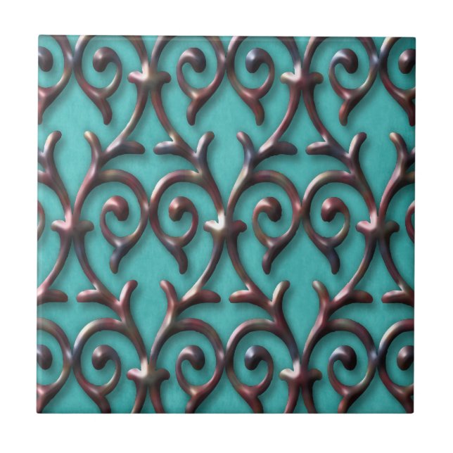 Gorgeous Elegant Pattern Ceramic Tile (Front)