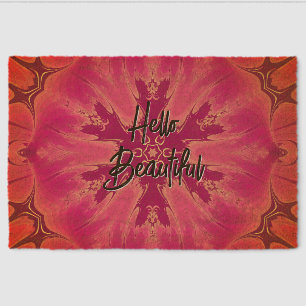 Gorgeous Exotic Flower Purple Shades Fiber Doormat
