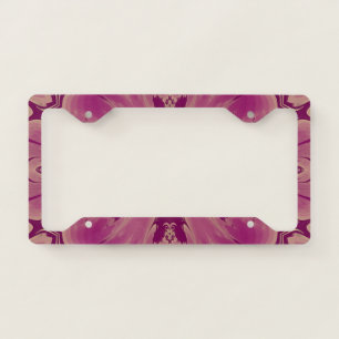 Gorgeous Exotic Flower Purple Shades License Plate Frame
