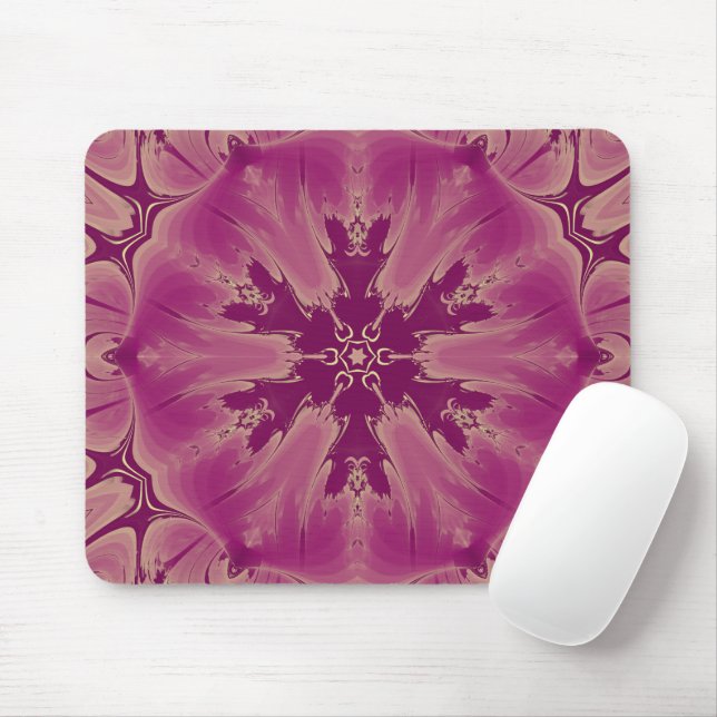 Gorgeous Exotic Flower Purple Shades Mouse Pad (With Mouse)