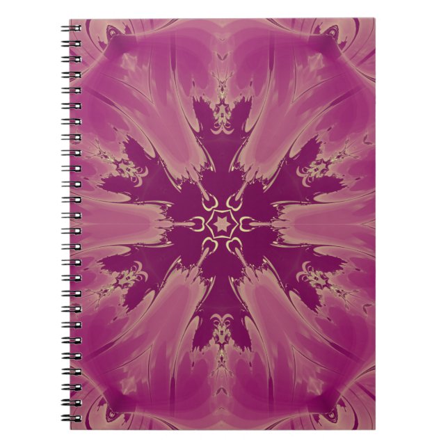 Gorgeous Exotic Flower Purple Shades Notebook (Front)