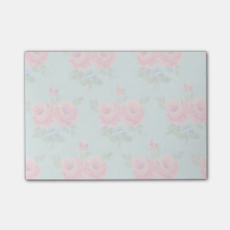 Gorgeous faded pink roses notes