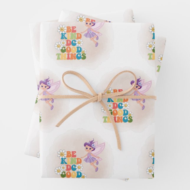 Gorgeous Fairy Wrapping Paper Sheets (In situ)
