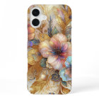 Gorgeous Faux Iridescent Glass Floral Art Pattern