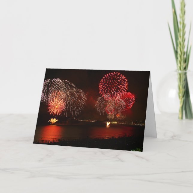 gorgeous fireworks holiday card (Front)