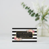 Gorgeous Floral Beauty Salon Appointment Card (Standing Front)