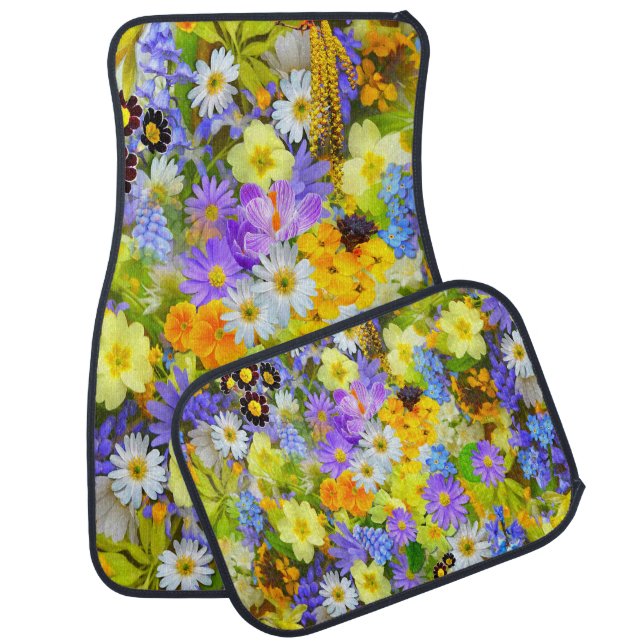 Gorgeous Floral Car/Truck Floor Mats (Set)