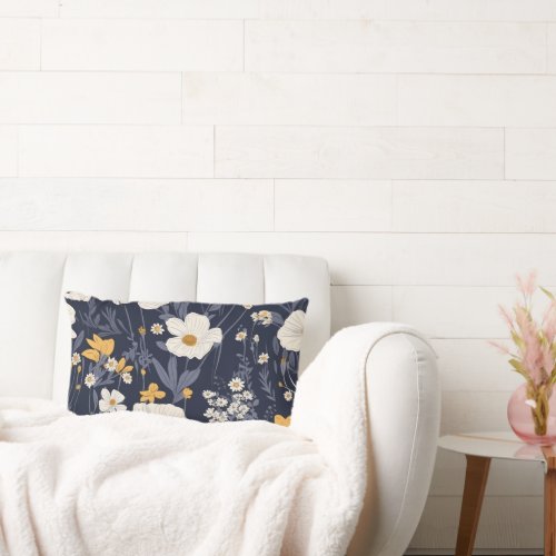 Gorgeous floral design for that special space  lumbar pillow