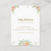 Gorgeous floral hello card | gold and blush flower (Back)