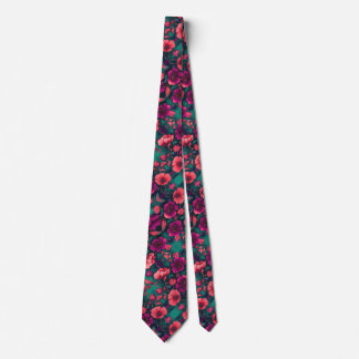 Gorgeous Floral Neck Tie