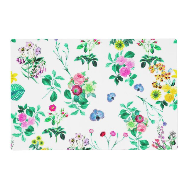 Gorgeous Floral Placemats (Front)
