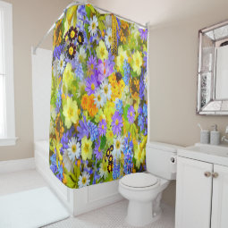 Gorgeous Floral Shower Curtain | Zazzle