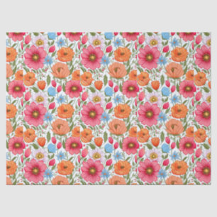 Gorgeous floral tissue paper