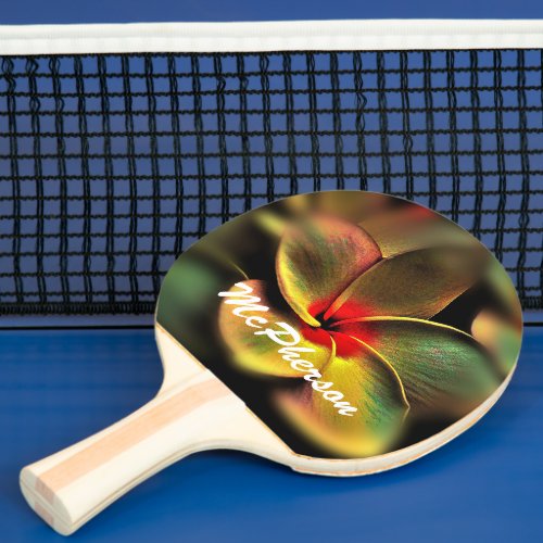 Gorgeous Flower Blossom blurred edge Personalize Ping Pong Paddle