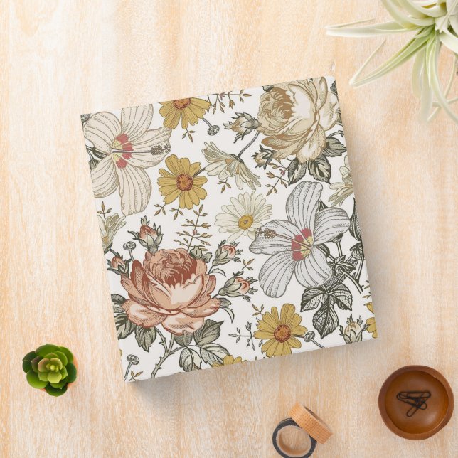 Gorgeous flowers 3 ring binder (In Situ)