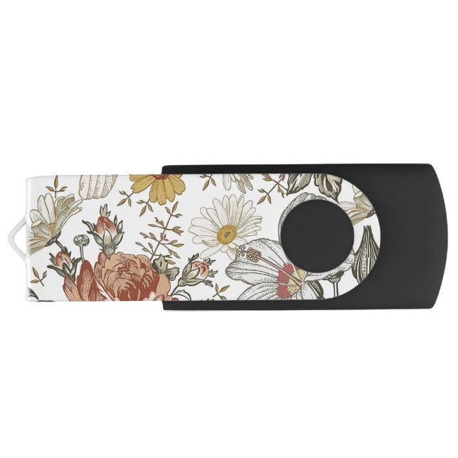 Gorgeous flowers flash drive (Back)