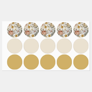 Gorgeous flowers kids' labels