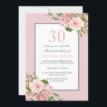Gorgeous Flowers Womans 30th Birthday Party Invite<br><div class="desc">Gorgeous Flowers Womans 30th Birthday Party Invite

See matching collection in Store</div>