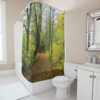 Forest Road Picture Shower Curtain