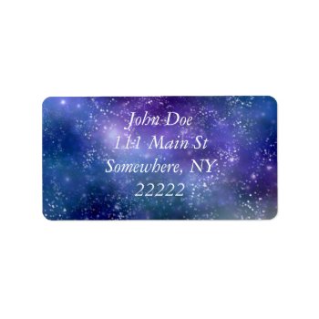 Gorgeous Galaxy Label by StuffOrSomething at Zazzle