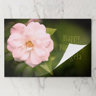 Gorgeous Garden Rose Paper Placemat