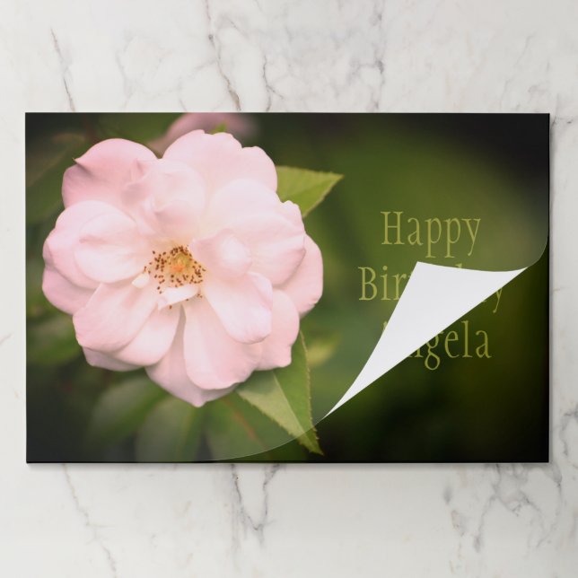 Gorgeous Garden Rose Paper Placemat (Folded)