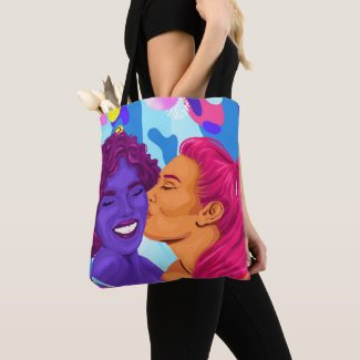 Gorgeous Gay Women Lesbian Pride Graphic Art Tote Bag