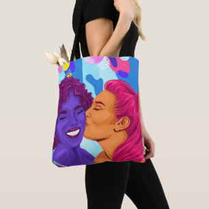 Gorgeous Gay Women Lesbian Pride Graphic Art Tote Bag