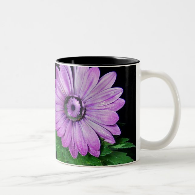 Gorgeous Gerbera Two-Tone Coffee Mug (Right)